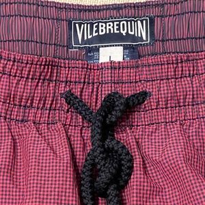 Vilebrequin Mens Swim Shorts in Check Pattern